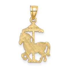 14K Carousel Horse Charm