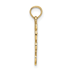 14K Cut out Teddy Bear Charm