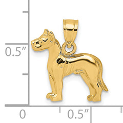 14K Great Dane Dog Charm