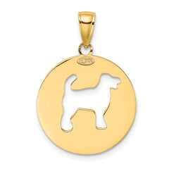 14K MY BEST FRIEND w/Dog Charm