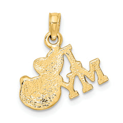 14K I LOVE MY CAT Charm