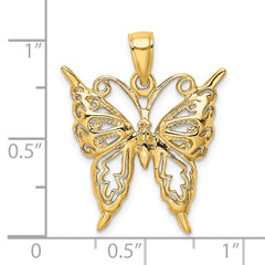 14K Cut-Out Butterfly Charm