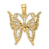 14K Cut-Out Butterfly Charm