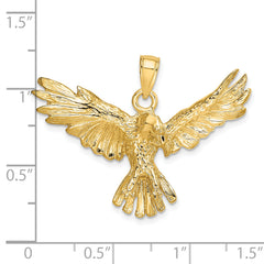 14K Eagle Flying Charm