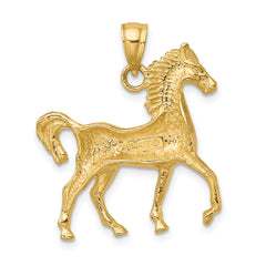 14K Polished Horse Charm