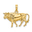 14K 3-D Bull w/Horns Charm