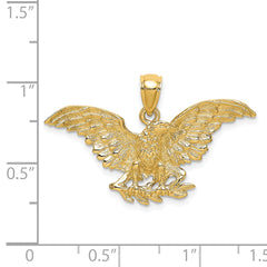 14K Eagle w/ Wings Spread Charm