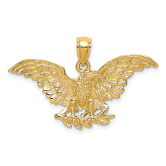 14K Eagle w/ Wings Spread Charm