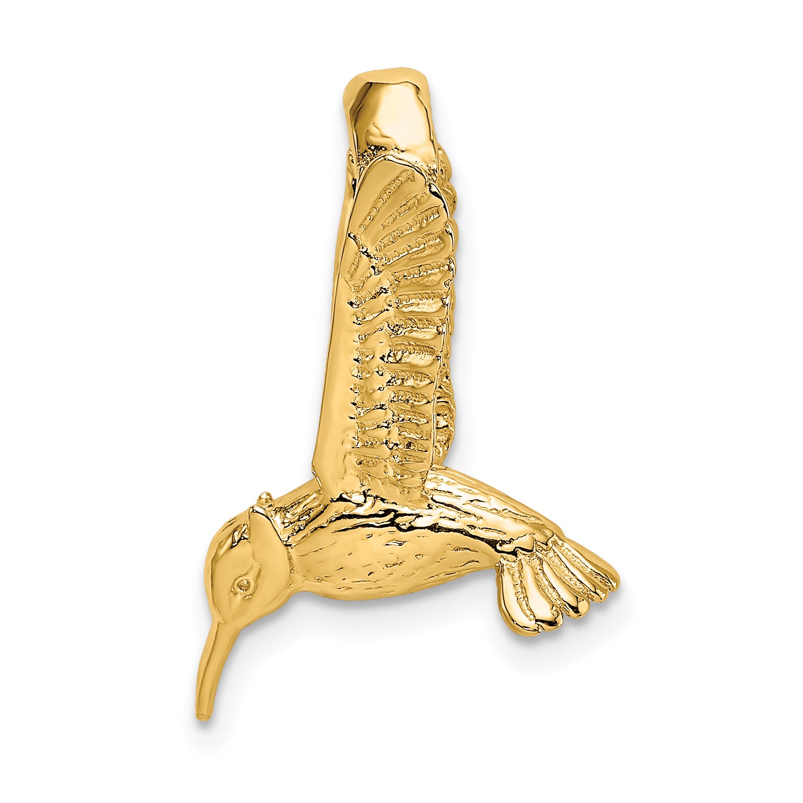 14K 3-D Hummingbird Charm