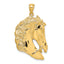 14K Horse Head w/Long Mane Charm