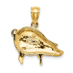 14K Polished Pig Charm