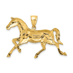 14K Polished Horse Charm