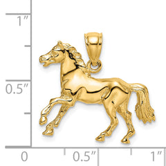 14K 3-D Horse Charm