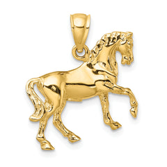 14K 3-D Horse Charm