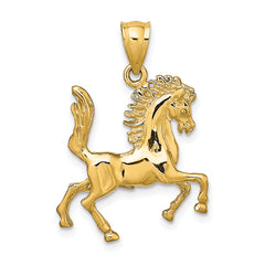 14K 3-D Horse Charm