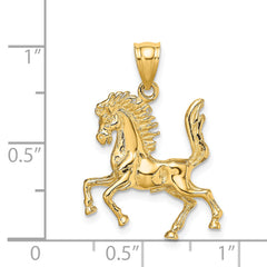 14K 3-D Horse Charm