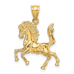 14K 3-D Horse Charm