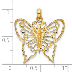 14K Cut-Out Butterfly Charm