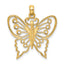 14K Cut-Out Butterfly Charm