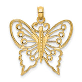 14K Cut-Out Butterfly Charm