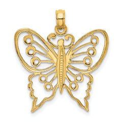 14K Cut-Out Butterfly Charm