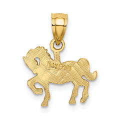 14K Carousel Horse Charm
