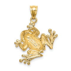 14K 2-D Frog Sitting Charm