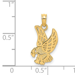 14K Eagle Landing Charm