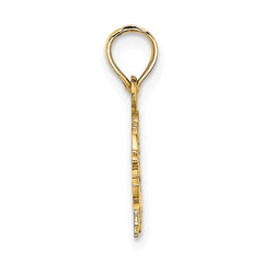 14K Flat Cut-Out Elephant Charm