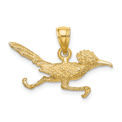 14K 3-D Road Runner Charm