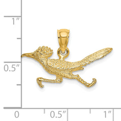 14K 3-D Road Runner Charm