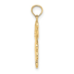 14k Reversible Teddy Bear Charm