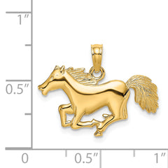 14K Running Horse Charm