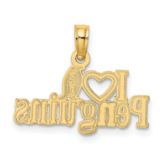 14K I HEART PENGUINS w/ Penguin Charm