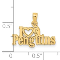 14K I HEART PENGUINS w/ Penguin Charm