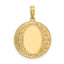 Engraveable Circle Charm in 14K Yellow Gold, 18mm - Sophia Jewelers