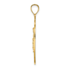 14K NEW YORK Apple w/New York Skyline and Statue of Liberty Charm