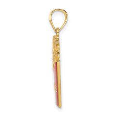 14K w/Enamel French Fries Charm