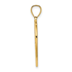 14K Enamel Dragonfly and Flower in Heart Charm