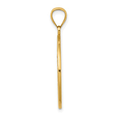 14K w/ Enamel Hummingbirds and Flowers In Circle Charm