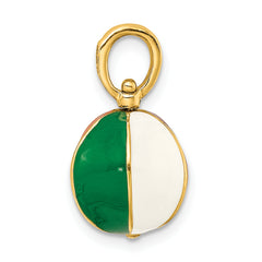 14K 3-D Multi Color Enamel Beach Ball Charm