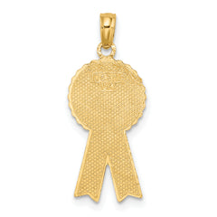 14K Enamel 1st PLACE Ribbon Charm