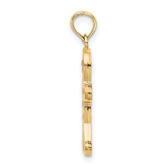 14K 3-D Enameled Gingerbread Man Charm