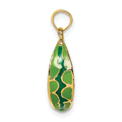 14K w/ Enamel 3-D Watermellon Charm