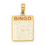 14K w/ Enamel Bingo Card Charm