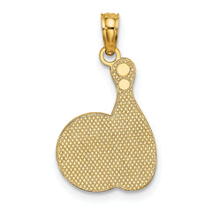 14K Enamel Bowling Ball and Pin Charm