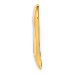 14K Large Floating Heart Slide