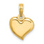 14K Polished Teardrop Heart Charm