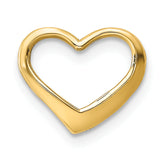 14K Floating Heart Charm