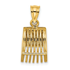 14K 3D Cranberry Scoop Charm